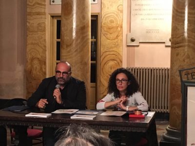 Il pres. Amat Santini e l'assessora alla cultura Venanzoni