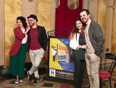 Valeria Monetti con Daniele Derogatis e Stefania Fratepietro con Piero di Blasio 