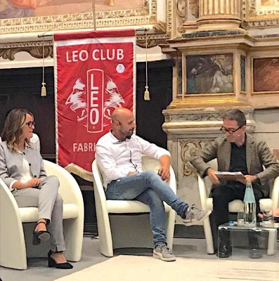 Fabio Bernacconi con Pino Strabioli