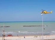 I soccorsi portati alla spiaggia libera di Palombina