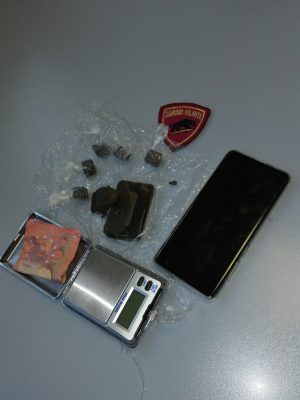 La droga sequestrata dalla polizia