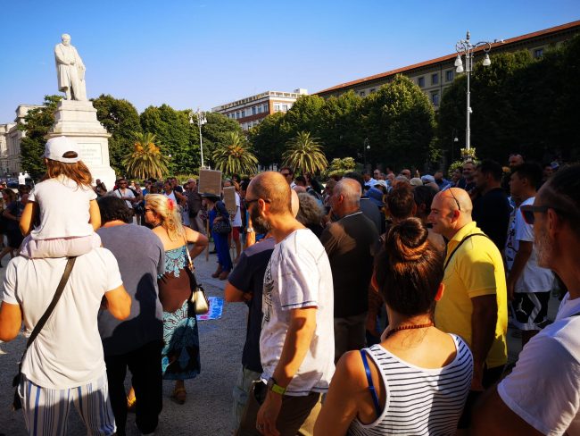 manifestazione no vax ancona