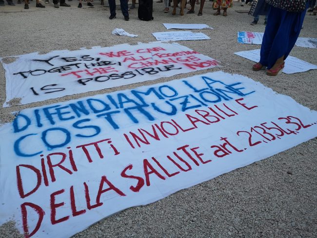 manifestazione no vax ancona