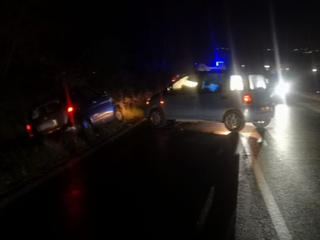 Le auto rimaste coinvolte nell'incidente in via D'Ancona