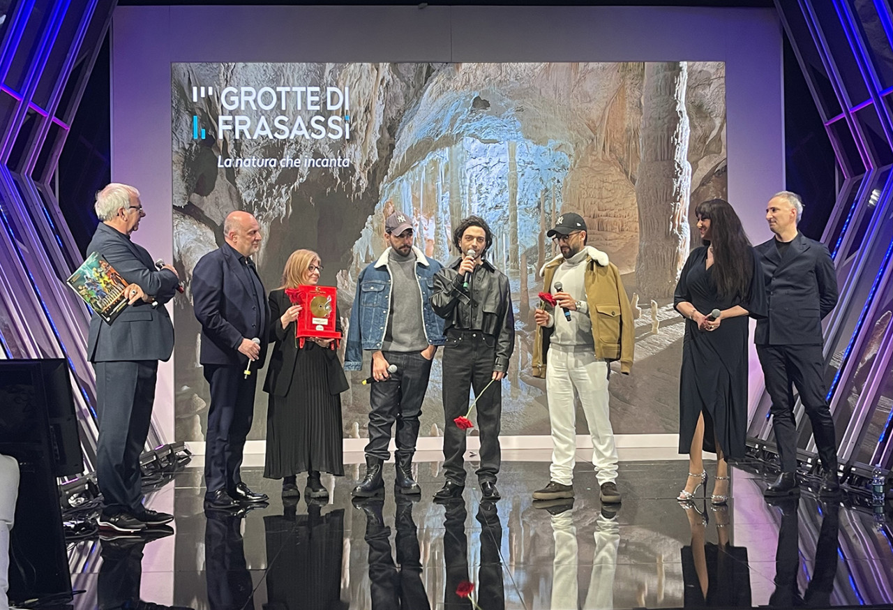 La magia delle Grotte di Frasassi al Festival di Sanremo con Il Volo